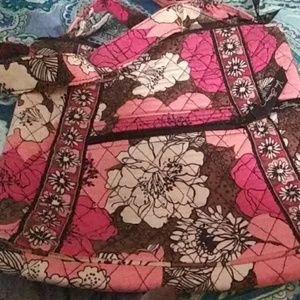 Vera bradley pink floral crossbody